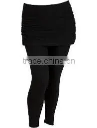 Durable and Breathable Women's Yoga Capri Pants With Skirts, Made of High Quality Fabric thumbnail-1