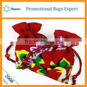 Wholesale Chinoiserie Velvet Bag Drawstring Bag Custom Candy Bag Supplier's Choice thumbnail-1