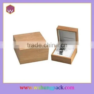 Unfinished Wood Watch Box Small & Travel Automatic Watch Box Case Design thumbnail-1