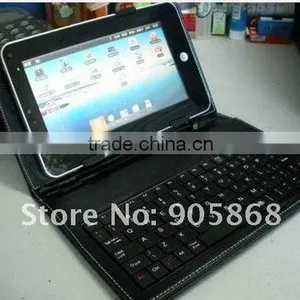 Russian Language 7" Usb Keyboard Case With Bracket 2.0 Usb for Tablet pc thumbnail-1