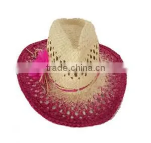 Women Fashion Cowboy Paper Straw Hat thumbnail-1