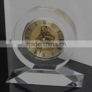 2016 Round Crystal Glass Travel Wall Alarm Clock for Sale thumbnail-1