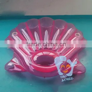 Wholesale 180cm PVC Giant Pink Inflatable Seashell Pool Float thumbnail-4
