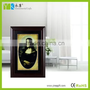 Wooden Frame Activated Carbon Beautiful Mona Lisa Wall Hanging Paintings thumbnail-3
