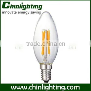 C35 Luminaire Led Filament Candle Bulbs Approved ul ce Rohs C35 4w Dimmable C35 Led Filament Candle 250 Lumens thumbnail-1