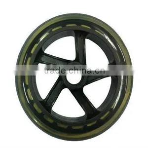Clear Black PU Wheel With PP Core thumbnail-1