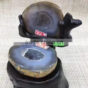 Natural Agate Geode For Sale Crystal Feng Shui Ornaments thumbnail-5