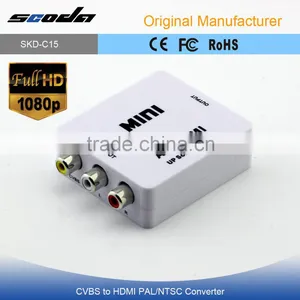 AV TO HDMI Converter Composite HD Audio Video RCA CVBS to HDMI Converter Box thumbnail-1