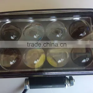 Truck 8 LED Spot Light 24v Water-proof Fog Light With Lens thumbnail-2