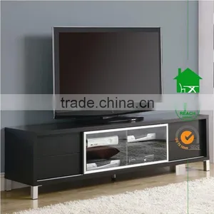 TV-4205 New Model Cheap Glass and MDF tv Stand thumbnail-1
