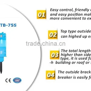 6to9 Ton Mini Backhoe Loader Attachment Banana Bracket Hydraulic Hammer thumbnail-3