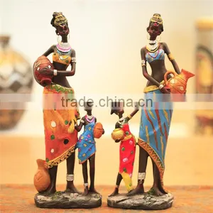 Unique Africa Figurine Mother and Baby Figurine for Home Decoration thumbnail-4