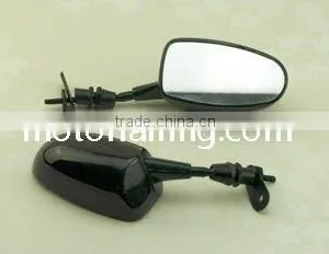 Black Mini Motorcycle Mirrors for CBR 600 F1/F2/F3/F4i/Kawasaki Ninja 500/ZZR 600 thumbnail-1