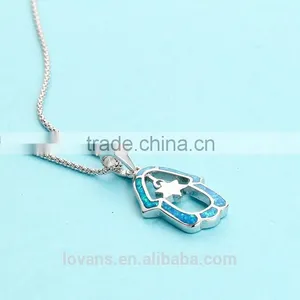 Opal Single Big Stone Pendant Designs for Women Natural Stone Pendent thumbnail-6