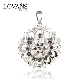 2016 Fashionable Flowers Of Life Design 925 Sterling Silver Pendants thumbnail-1