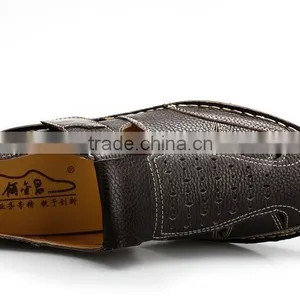 Italian Brand Mens Leather Sandals With Cheap Price thumbnail-3