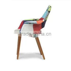 Colorful Living Room Chair Patchwork Chair With Arm thumbnail-3