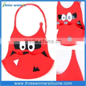 Food Grade Silicone Bib With Animal Shape Silicone Bib for Baby thumbnail-2