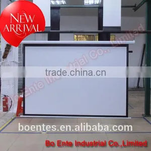 120 Inch Wall Mount Manual Projection Screen With Self-locking Design for Office Projector Display Solutions thumbnail-1