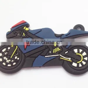 Custom Refrigerator Rubber Wholesale Promotional Motorcycle Shape Soft PVC Fridge Magnet thumbnail-1