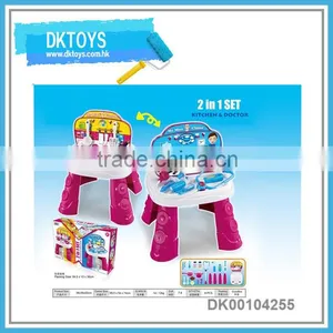 Hot Sale Doctor Set And Kitchen Set 2 In 1 High Grade Fun Kids Toys House Item thumbnail-1