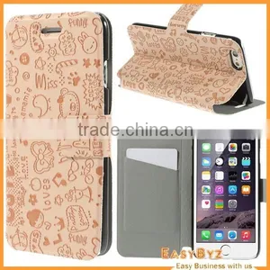 Popular Artificial Leather Case for Apple 6 , Fashion Wallet Case for IPhone 6 thumbnail-1