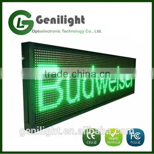 Green Color Indoor LED Video Display Sign Screen Billboard Programmable LED Sign thumbnail-1