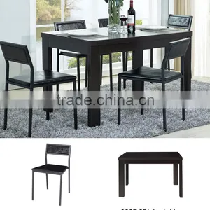 Solid Wooden Dining Room Furniture Dining Table thumbnail-2