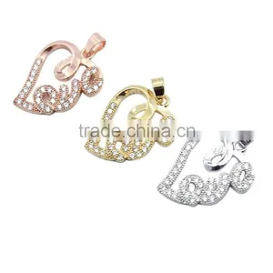 925 Silver Gemstone 2015 Love Pendant Design thumbnail-4