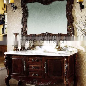 WTS155Y Sweet Vintage Cherry Finished Bathroom Vanity For French Country Bathrooms With Sanctuary Bathroom Design thumbnail-1