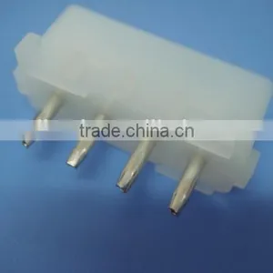5.08mm Pitch Vertical PCB Mounting Orientation Wire to Board Pin Header Connector TE 4 Pin Connector Tyco 350424-1 thumbnail-1