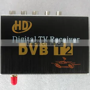 Single Antenna Support 20~70KM/H HD Car DVB-T2 Car Digital TV Receiver Fully Compatible With DVB-T2 and H.264 MPEG-4 MPEG-2 thumbnail-1