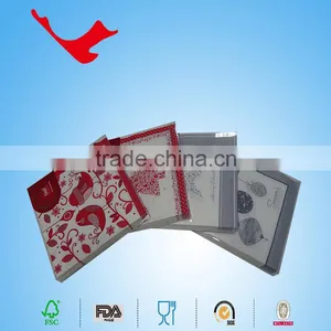 1/4 Folded High Quality Colored Tissue Paper Napkin,Christmas Tableware thumbnail-1