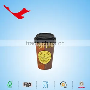Print Paper Cup With Lid and Straw for Coffee Tea &beverage thumbnail-3
