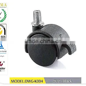 2015 New Office Chair Caster With Brake / Furniture Caster/ White Swivel Caster With Screw DWG-K004 thumbnail-1