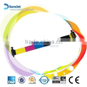 Printer Ribbon for Evolis R3314 YCMKO Color With Prints 1000 thumbnail-1
