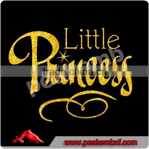 Hot Sale Customized Iron On Little Princess Vinyl Film Transfer for Kids Shirt thumbnail-1