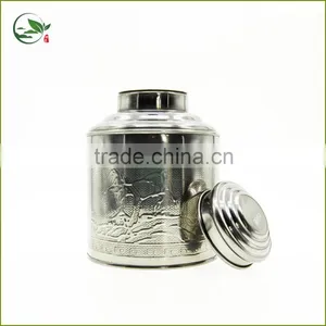 Classical Stainless Steel Airtight Tea Canister, Tea Caddy thumbnail-1