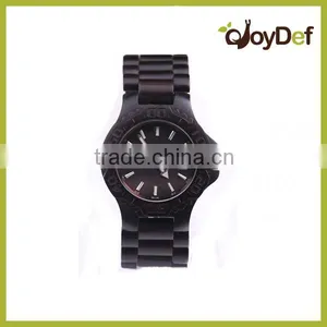 New Unisex Women Men Classic Watches Women Roman Number Quartz Watches Retro Wooden PU Leather Wristwatches thumbnail-6