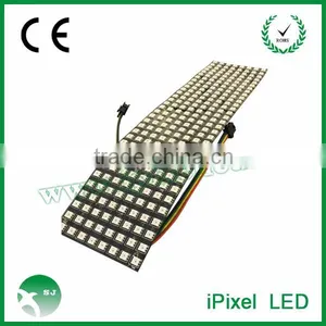 Black Pcb 8x32 Pixel Pitch 10mm, RGB Ws2812 Flexible Led Matrix thumbnail-1