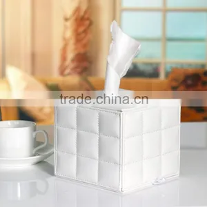 Wholesale Luxury Tissue Box, Black Leather Household Tissue Box thumbnail-5