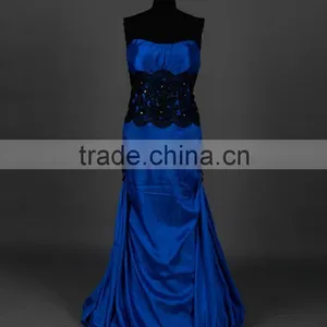 RSE681 Two Color Royal Blue Taffeta Mother Of The Bride Dresses Evening Dress thumbnail-2