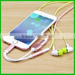 Newest 2 In1charger Cable and 8 Pin to 3.5mm Earphone Adapter With Charging Cable for Iphone 7 thumbnail-1