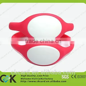 Red/Yellow/Blue/Green Silicone RFID Wristband for Indentification thumbnail-5