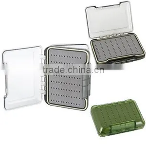 Colorful Clear Plastic Waterpfoof Fly Fishing Box thumbnail-1