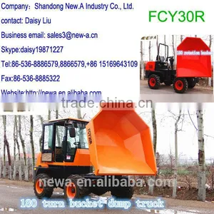 NEW Style CE 4WD 180 Turn 3ton FCY30R Mini Dumper thumbnail-1