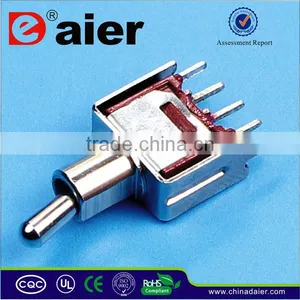SMTS-102-2C2T Mini Type ON-ON Mini Toggle Switch With Frame thumbnail-1