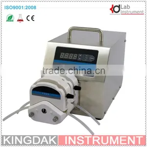 KWT300S Low Flow Precise Variable Speed Peristaltic Pump/ Tubing Pump / Dosing Pump for Water Pumps Fluid / 2 X YZ15 Pump Head thumbnail-1