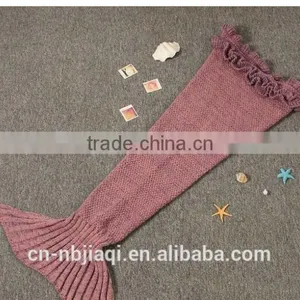 Mermaid Tail Blanket Crochet and Mermaid Blanket for Kids,Summer Super Soft Sleeping Bags thumbnail-2