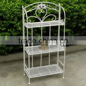 Home Decorative 3-tier Outdoor Corner Shelf thumbnail-6